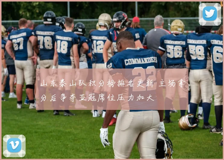 山东泰山队积分榜排名更新 主场拿分后争夺亚冠席位压力加大